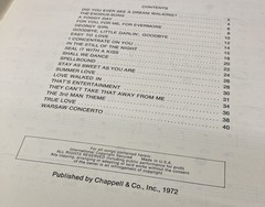 VTG All Time Film Themes All Chord Organs Sheet Music Book Songs 1972 Copyright
