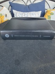 Crossway Single Column Journaling Bible Black Used with Handwritten Study Notes