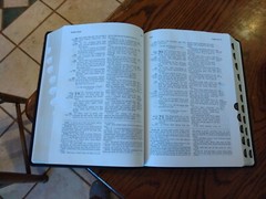 KJV Ryrie Study Bible Black Genuine Leather Red Letter Thumb-Indexed