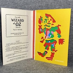 *4* Vtg Dover Books- Wizard Of Oz Paper Doll, Stained Glass, Tattoos, Stencils +