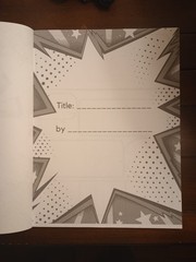 Limited Time Offer Debut! Blank Comic Book: Draw Your Own! 8.5×11″ / 108 pages