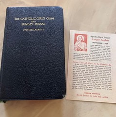 The Catholic Girl’s Guide and Sunday Missal Hardcover Lasance 1955 HC