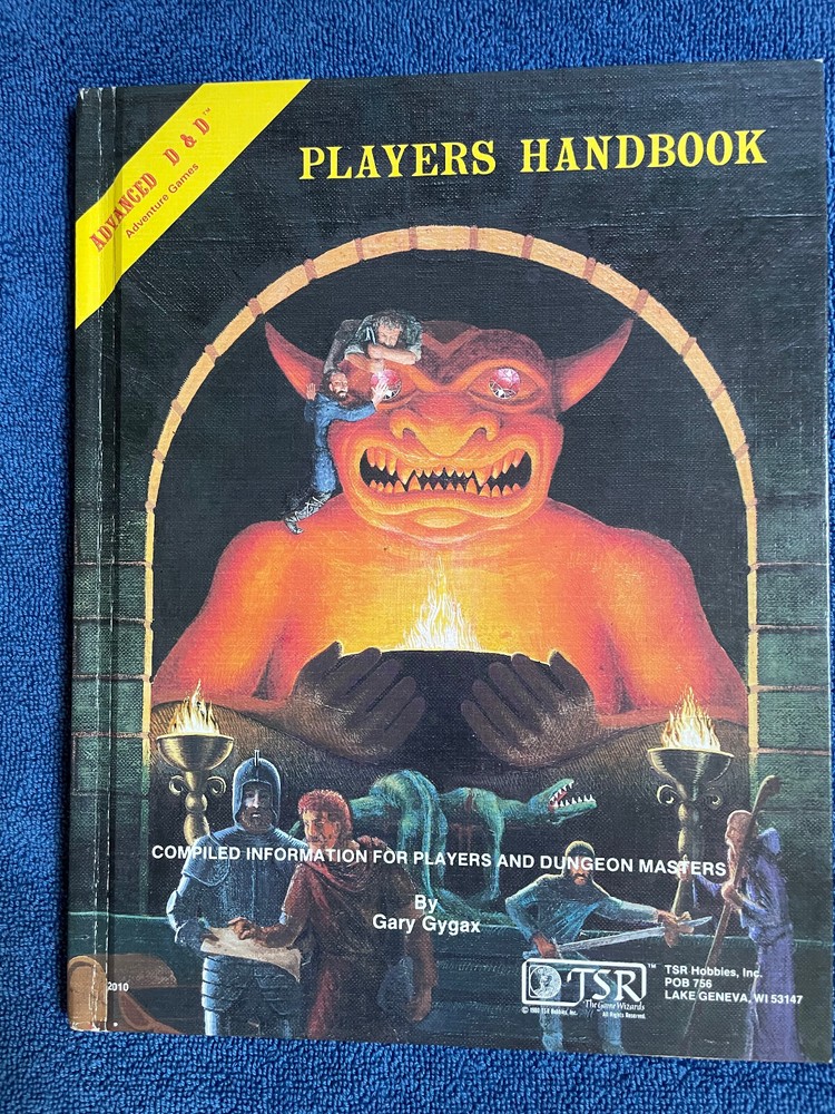 Advanced Dungeons & Dragons Players Handbook 1978 TSR – Excellent Condition!