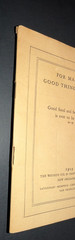 FOR MAKING GOOD THINGS TO EAT Cookbook ~ 1929 ~ Wesson Oil Snowdrift ~ 44 Pages