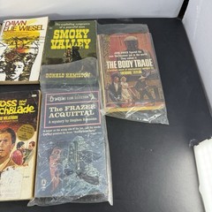 Vintage Paperback Fiction Lot Picnic Elie Wiesel Noir Mystery Drama Pulp