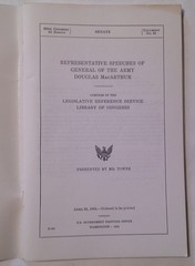 1974 SELECTED SPEECHES DOUGLAS MACARTHUR – Soft Cover Booklet 104 Pages