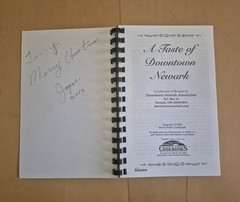 A Taste of Downtown Newark Ohio Assoc. Cookbook 2009 Morris Press Spiral Bound