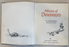 Album of Dinosaurs by Tom McGowen (1972, Hardcover) FIRST PRINTING