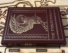 Book Edward Detmold Fables of Aesop Leather Fine Binding Vintage Ltd. Ed. Books