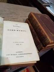 1929 MDCCCXXIX Vol II III IV Byron’s Works OF LORD BYRON Leather Bound Gilt edg