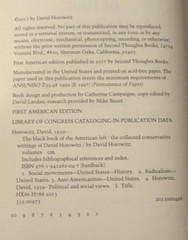 Black Book American Left #8: In University by David Horowitz – SIGNED Hardcover