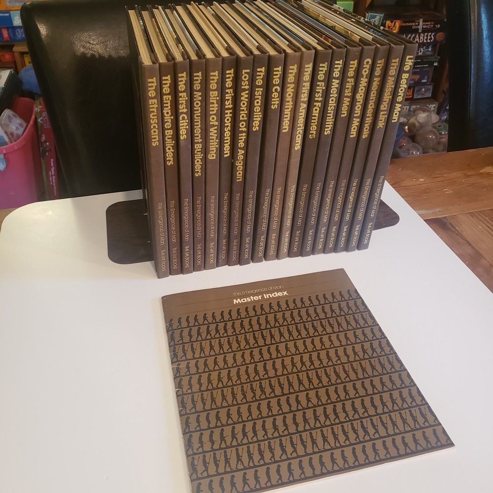 18 Book Set The Emergence of Man Time-Life Master Index Lot Volumes HC Series