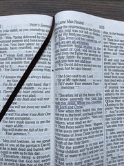 NKJV Holy Bible Super Giant Print Reference Edition Red Letter Leather Worn