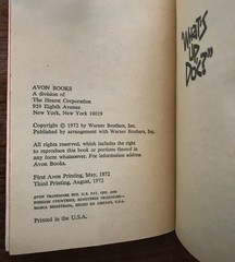 Carole Smith – „What’s Up, Doc?” Paperback Book – 1972