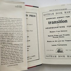 In Transition: Writing & art from Transition magazine 1927-1930: Paris Anthology