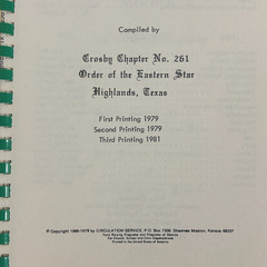 Favorite Kitchen Gems Order of the Eastern Star Masonic Texas 1981 200 pages