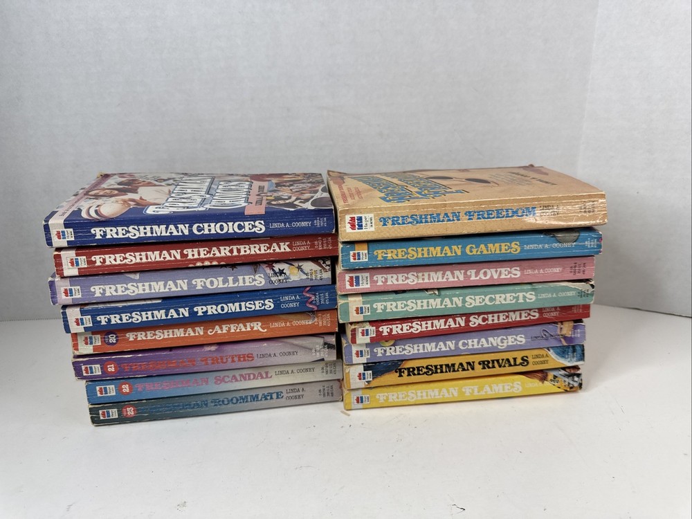 Vintage YA Freshman Dorm Series Lot of 16 Books 1990’s Linda A. Cooney Paperback