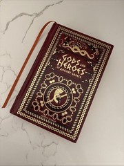 GODS AND HEROES OF ANCIENT GREECE by Gustav Schwab Leather Bound NICE CONDITION!