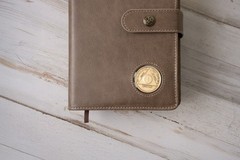 AA Big Book Cover & 12 Steps Traditions Set, Fits 2 Hardcover Books, Coin Holder