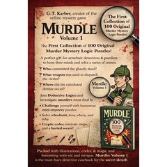 Murdle Volume 1 by G.T. Karber 100 Murder Mystery Logic Puzzles Paperback Book