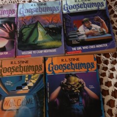 R.L. Stine Goosebumps Lot of 7 Paperback Horror Kids Novels Monsters Ghosts 1994