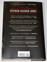 Stephen Graham Jones SIGNED STAMPED The Buffalo Hunter Hunter Hardcover 4th Prin