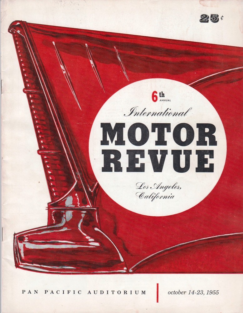 1955 L.A. Motor Revue Custom / Hot Rod Show Program – Very Rare – Free Shipping