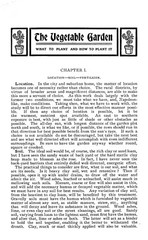 The Vegetable Garden 1903 (30 Pages)