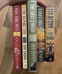 Lot of 5 Robert Langdon Series Paperback/Hardcover Books by Dan Brown