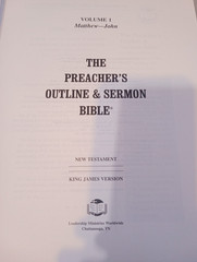 The Preacher’s Outline & Sermon Bible—KJV—-3 Volume Set—-NO SLIPCASE