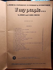 Vtg 1974 If My People Songbook Worship Lexicon Jimmy Carol Owens Christian Music