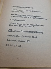 Vintage After Worlds Collide | Wylie & Balmer (1981) 12th Edition Paperback Book