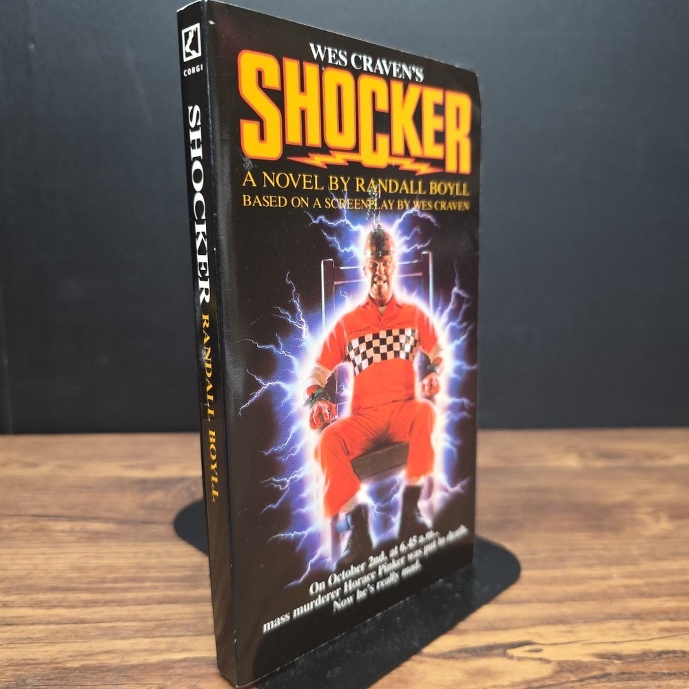 Wes Craven’s Shocker by Randall Boyll ~ 1990 Berkley, RARE UK Paperback