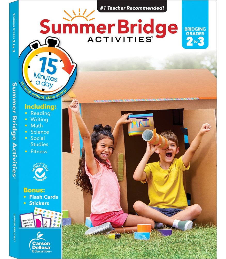 Summer Learning Workbook 2Nd To 3Rd Grade 15 Minutes A Day Activities