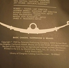 Basic Chassis, Suspension and Brakes, Petersen’s, (1969) HTF Hot Rod