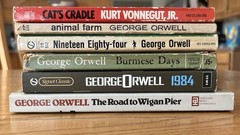 Vintage George Orwell PB Lot of 5 PLUS 2 Kurt Vonnegut Jr. PB