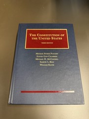 Constitution of the United States by Samuel L. Bray, Michael W. McConnell,…