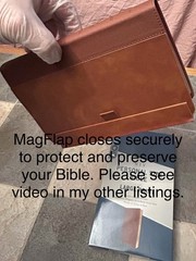 MAGNETIC CLOSURE NIV LARGE PRINT(11.5pt) Personal Size Bible Brown Leathersoft