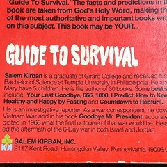 Guide to Survival Salem Kirban Book End Times Christian Prophecy