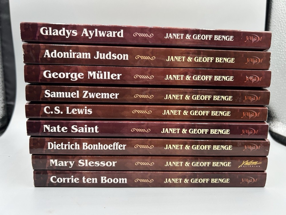 Lot of 9 Christian Heroes Then & Now Paperback Janet & Geoff Benge