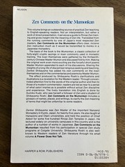 Zen Comments on the Mumonkan – Zenkei Shibayama. First Harper & Row PB, 1974