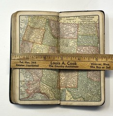 1914 Pocket Dictionary Grand Island Business College Nebraska w/Maps & More RARE
