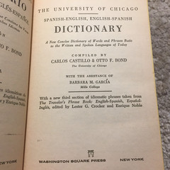 The University Of Chicago Spanish English English Spanish Dictionary Otto F Bond