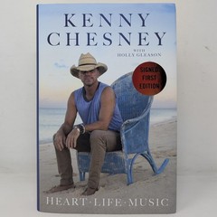SIGNED Kenny Chesney Book – Heart Life Music (1st/1st HC, 2025, HOF) Autographed