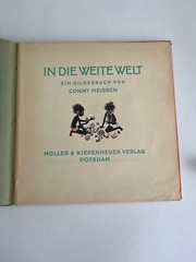 Conny MEISSEN / IN DIE WEITE WELT 1929 German Children’s Africa Rare