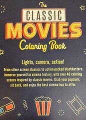Coloring Book For Adults Or Young Adults/Movie Classics Theme /45 Pages/New