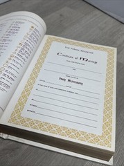1978 Regency Holy Bible King James Version Red Letter Illustrated Leather 11.5″