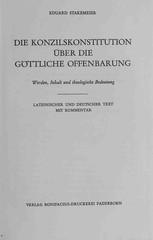 Die Konzilskonstitution über die göttliche Offenbarung : Werden, Inh. u. theol.
