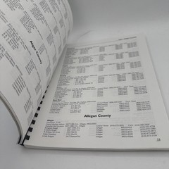 1997 State of Michigan Township Officials Directory spiral Bound Book 232 Pages