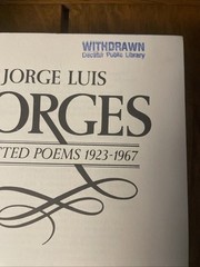JORGE LUIS BORGES Selected Poems 1923-1967 HC 1972 Delacorte Press DJ Ex-Library